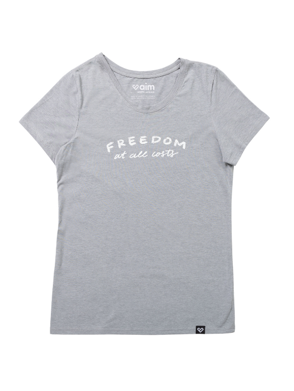 Freedom At All Costs Women’s Fitted Crew Neck Tee